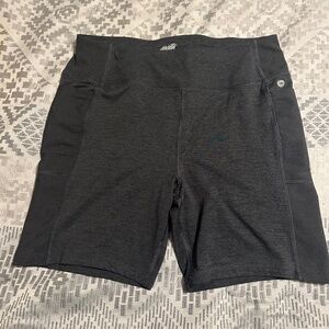 Avia Charcoal Gray Biker Shorts (XXL)
